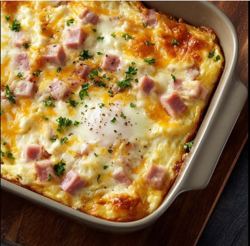 Golden Creamy Breakfast Bake