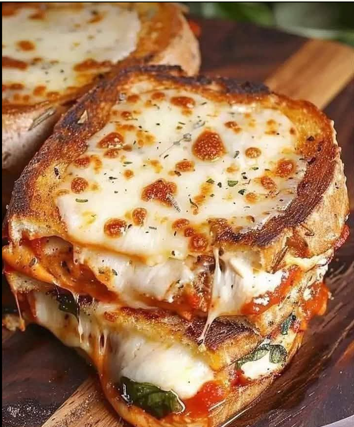 Chicken Parmesan grilled cheese
