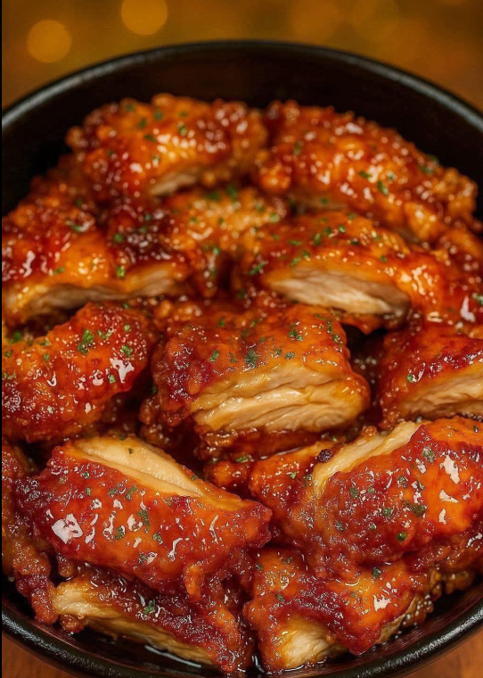 Crispy Honey Garlic Chicken