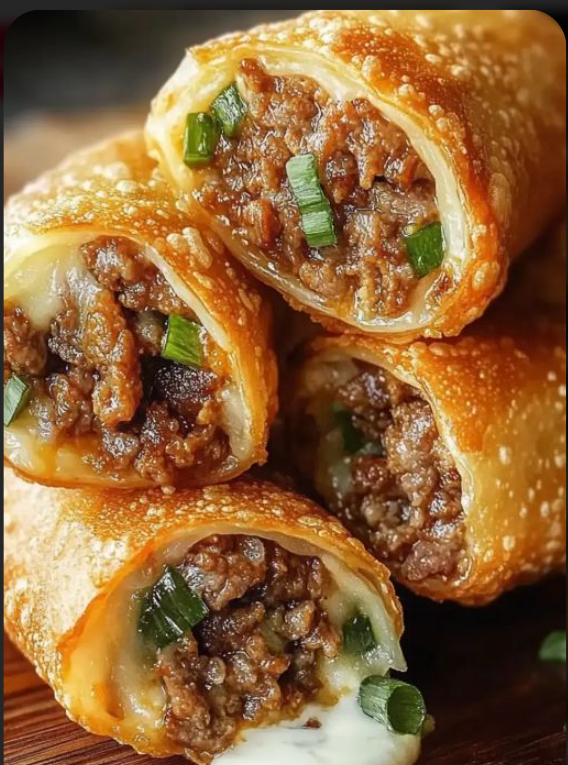 Philly Cheesesteak Egg Rolls Recipe
